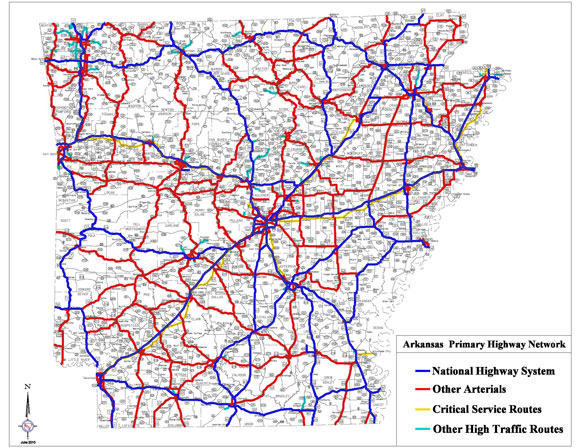 AR: Primary Highway Network