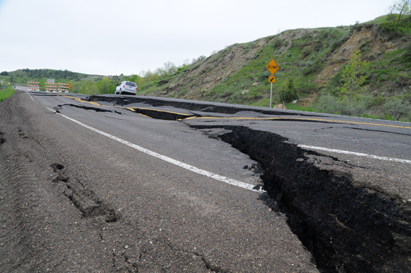 ND: Landslide Repair Project on ND Highway 22
