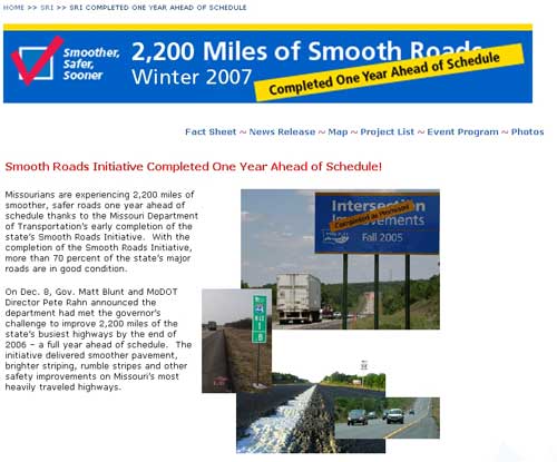 Smooth Roads Initiative - Missouri