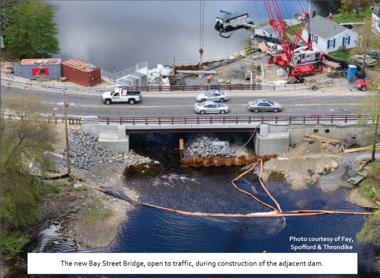 Massachusetts Morey's Bridge, Fish Passage