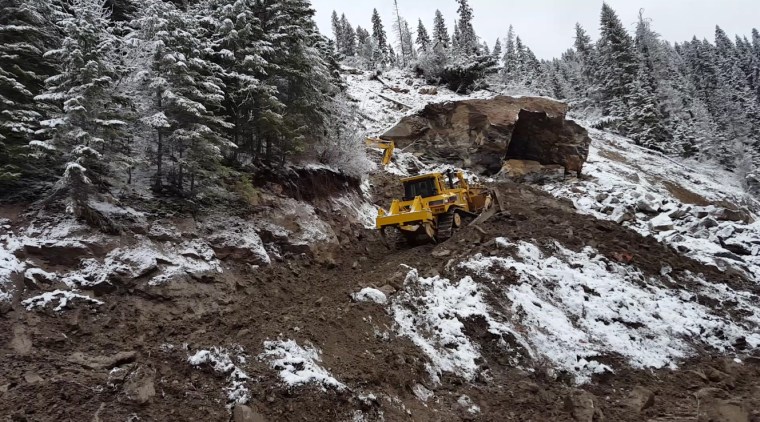 Idaho Transportation Department's Elk City Slide Cleanup