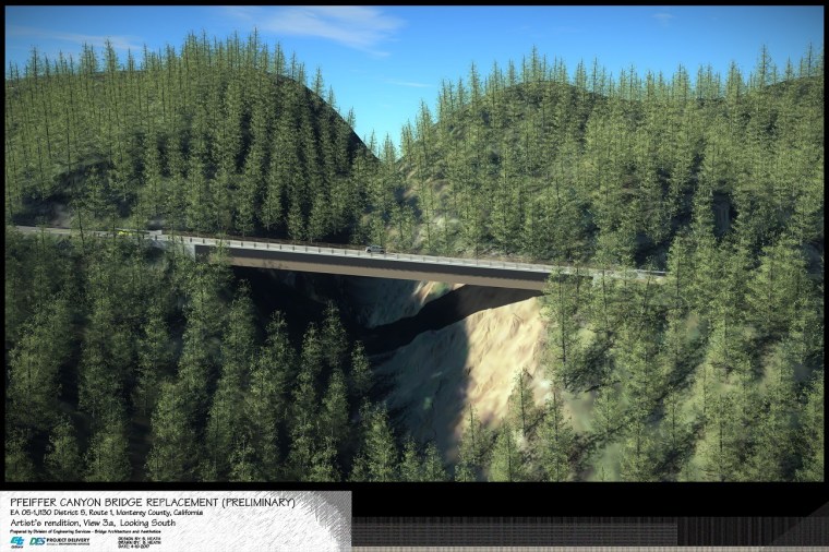 Pfeiffer Canyon Bridge View 3a Looking Sou